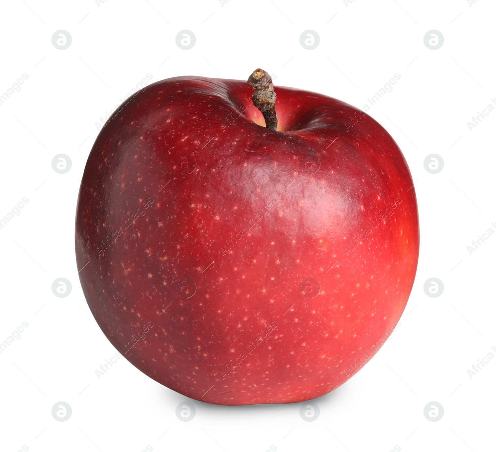 Photo of Delicious ripe red apple isolated on white