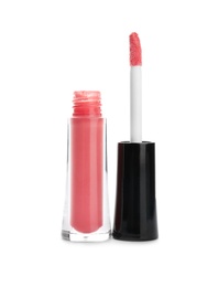 Lip gloss on white background