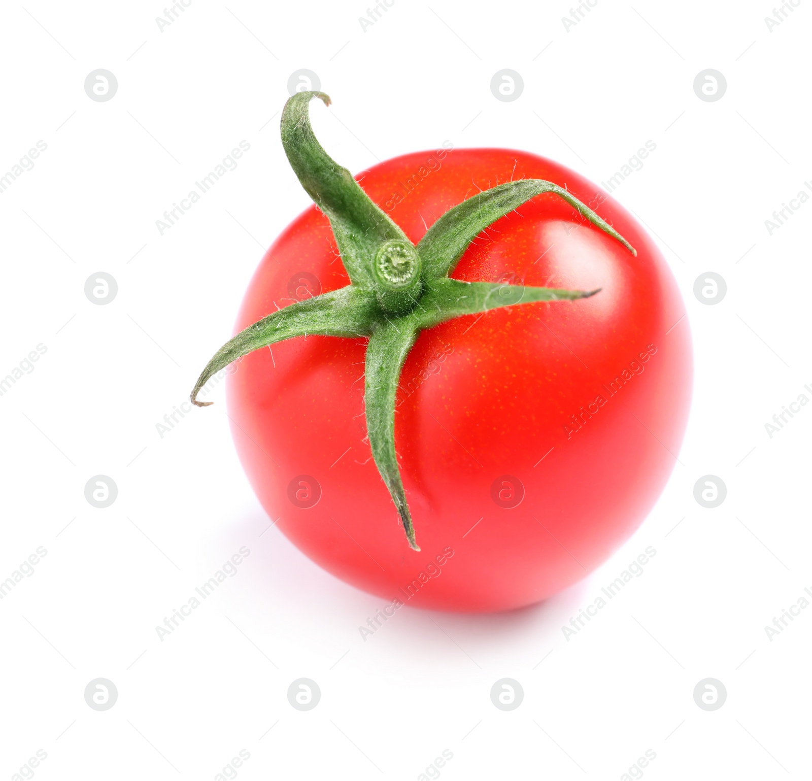 Photo of Fresh organic cherry tomato isolated on white