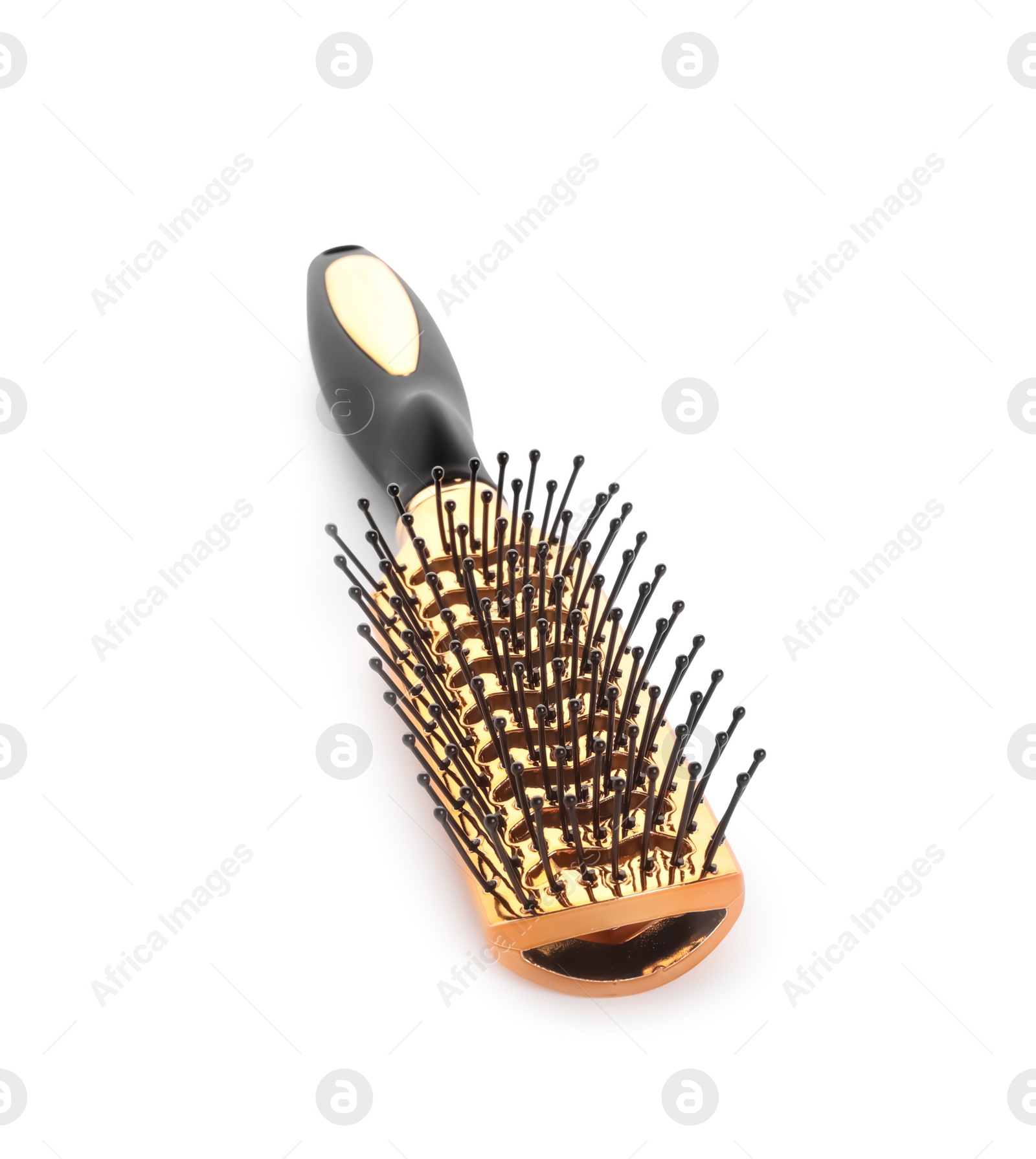 Photo of New vented hair brush isolated on white