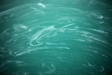 Dirty green chalkboard as background. Space for text