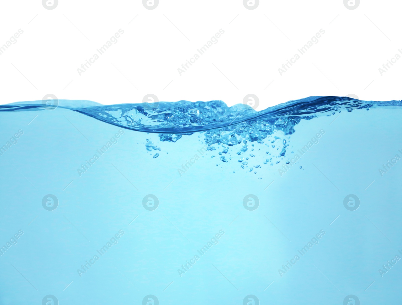 Photo of Splash of clear water isolated on white