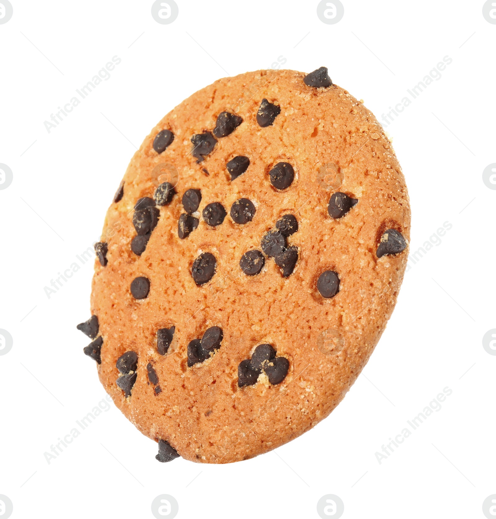 Photo of Delicious chocolate chip cookie isolated on white