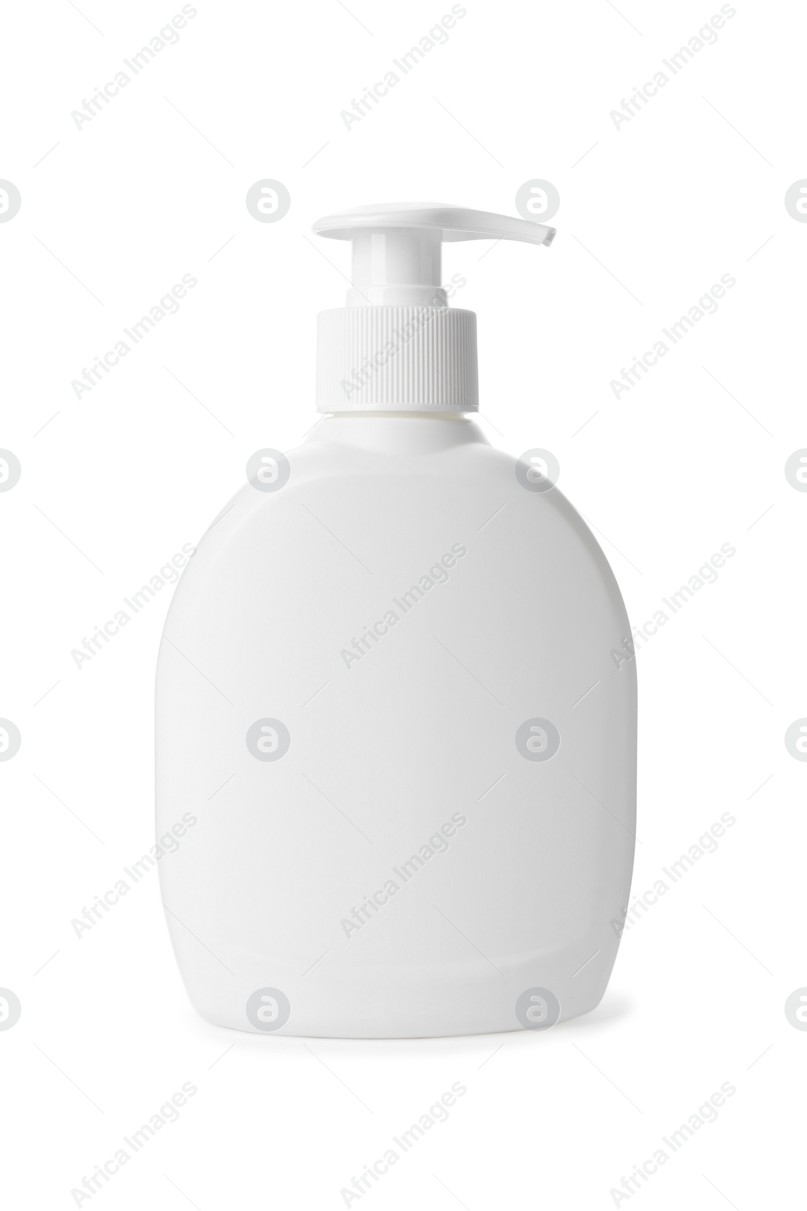 Photo of Bottle of cleaning supply isolated on white
