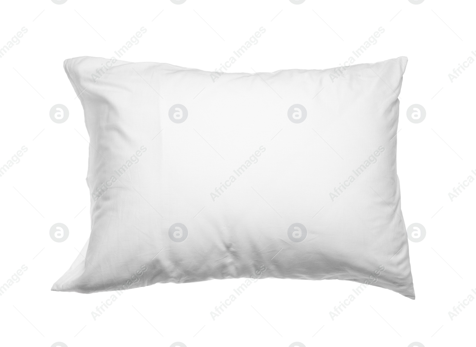 Photo of Blank soft new pillow isolated on white, top view