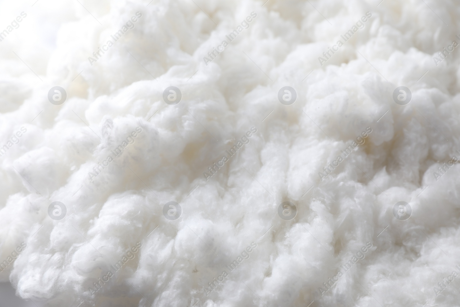 Photo of Soft clean cotton as background, closeup view