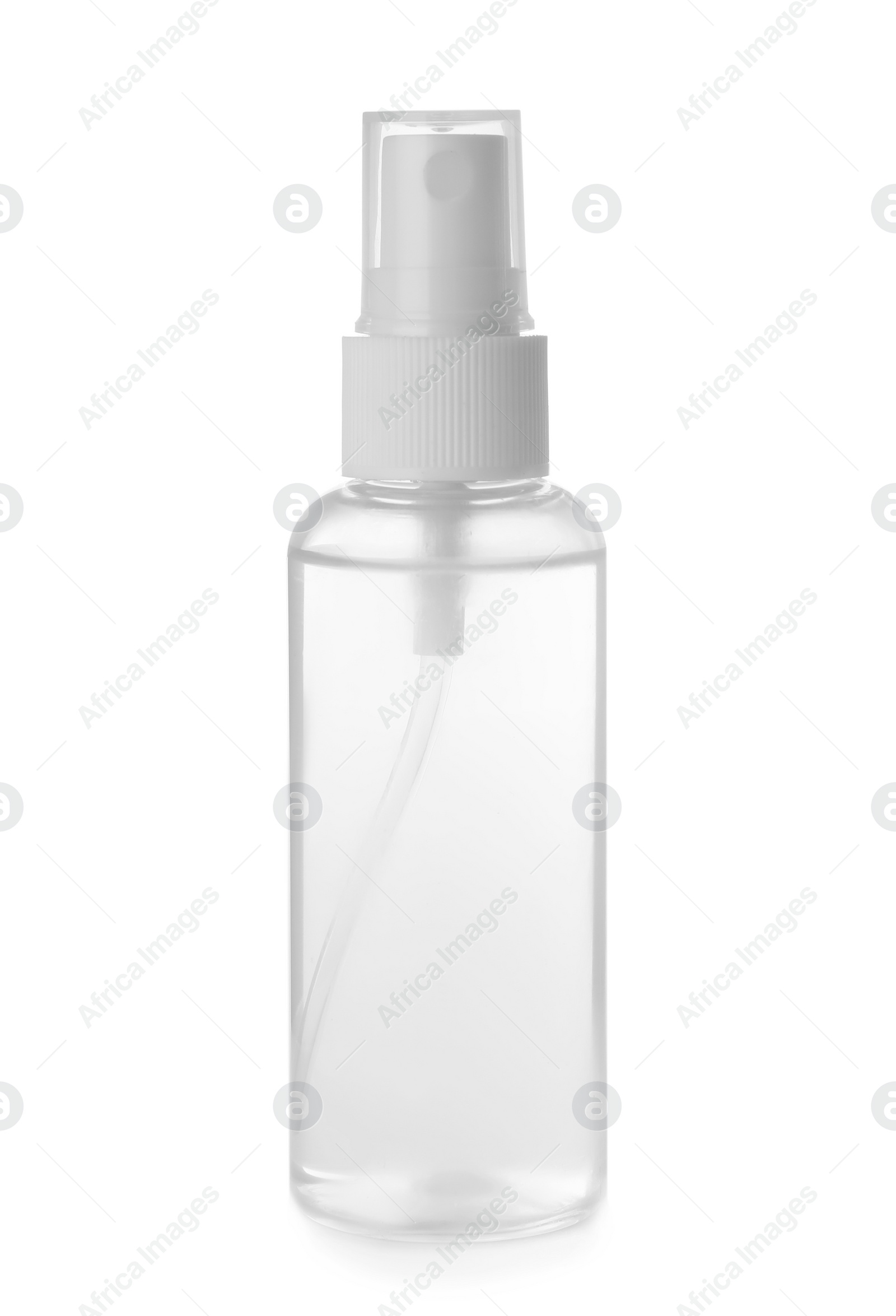 Photo of Spray bottle with antiseptic isolated on white