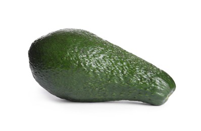Photo of Delicious ripe avocado isolated on white. Exotic fruit