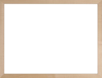 Image of Wooden frame with blank white background. Mockup for design
