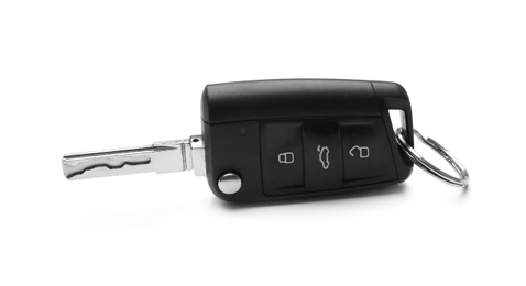 Photo of Modern car flip key isolated on white