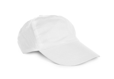 Photo of Baseball cap isolated on white. Mock up for design