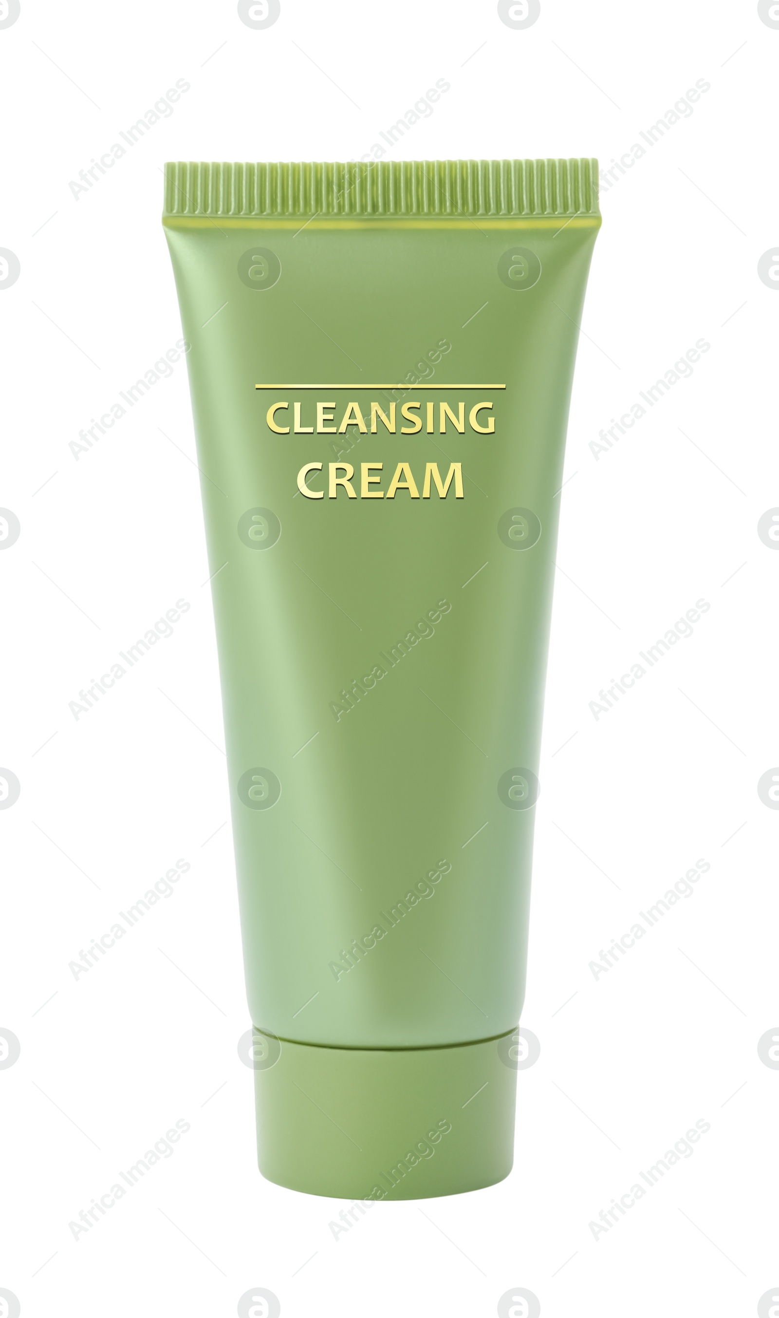 Image of Tube of cleansing cream isolated on white. Makeup remover 