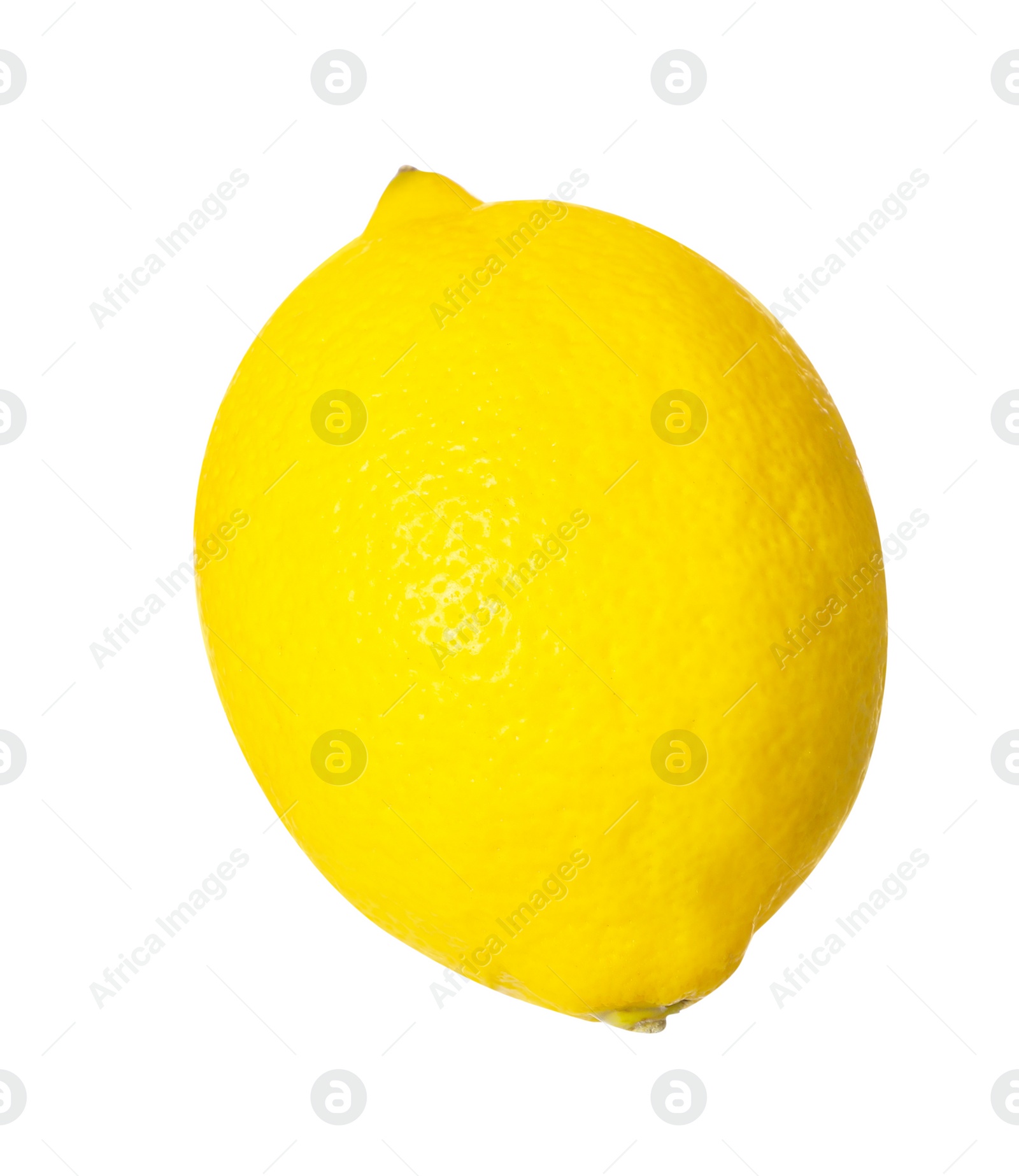 Photo of Fresh ripe whole lemon isolated on white