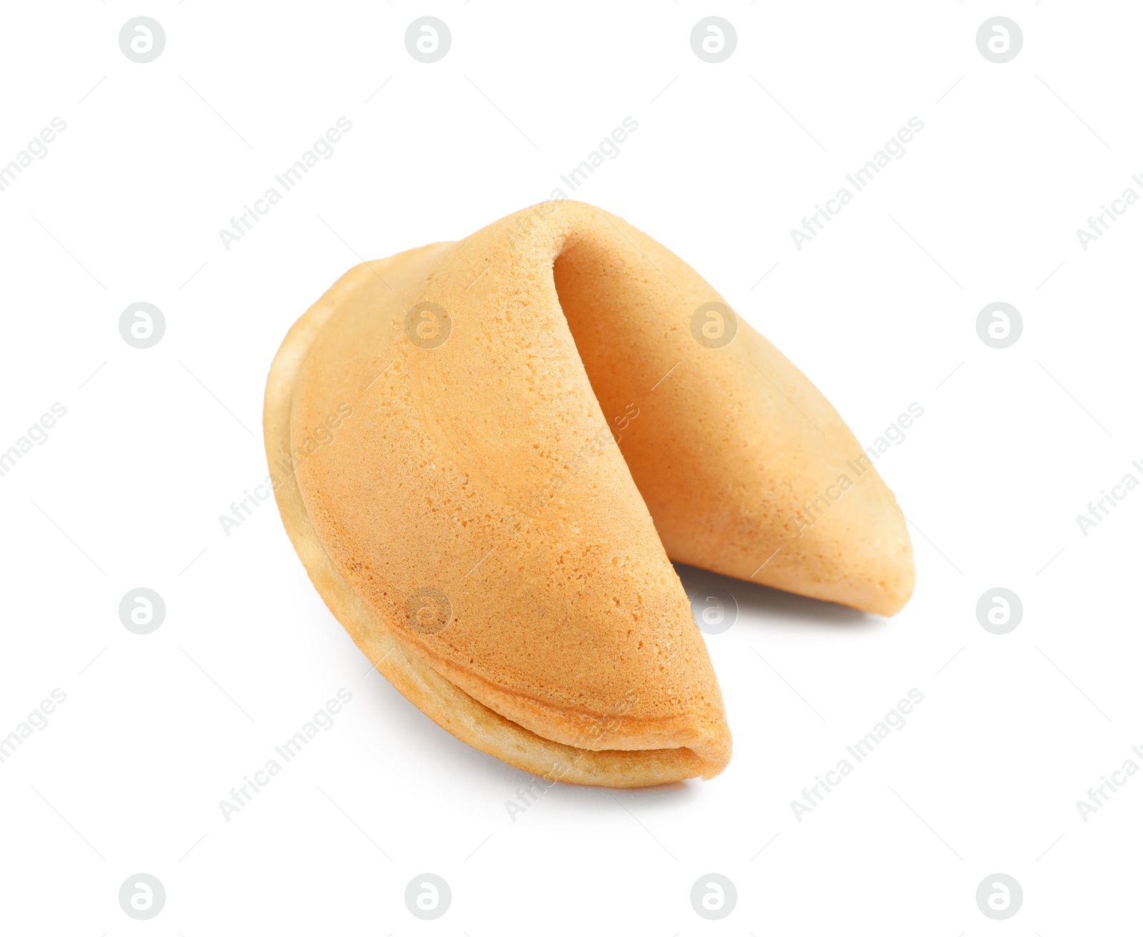Photo of Traditional homemade fortune cookie isolated on white