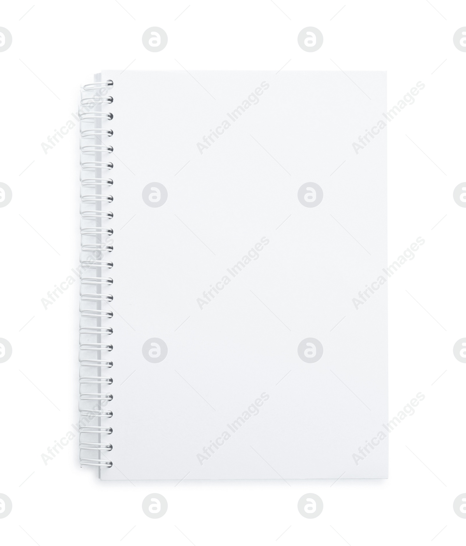 Photo of Blank paper brochure isolated on white, top view. Mockup for design