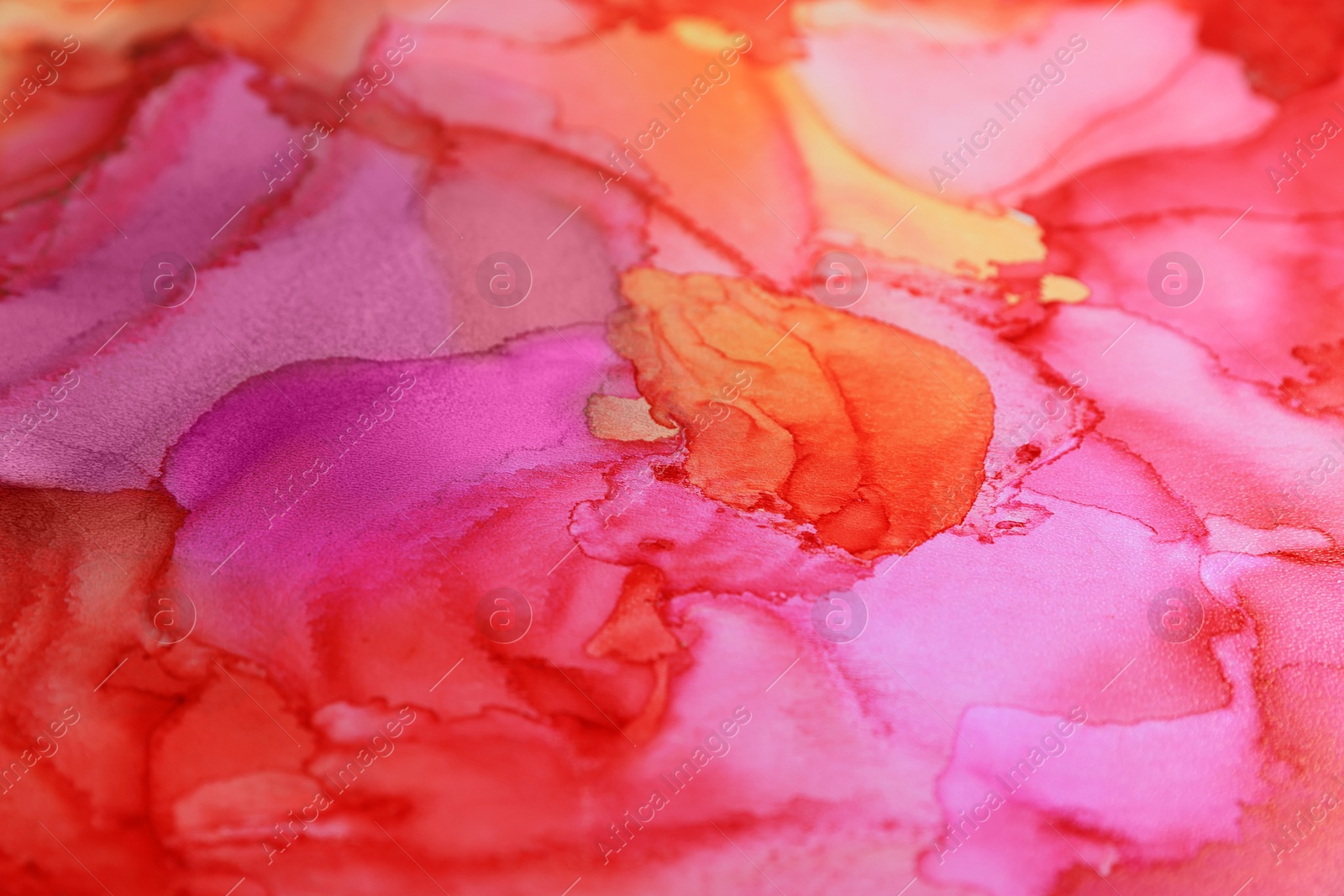 Photo of Abstract liquid ink art painting as background, closeup