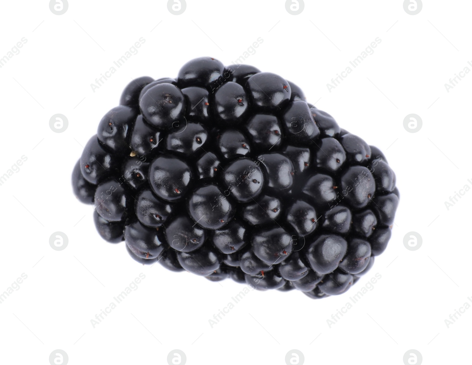 Photo of Beautiful tasty ripe blackberry on white background