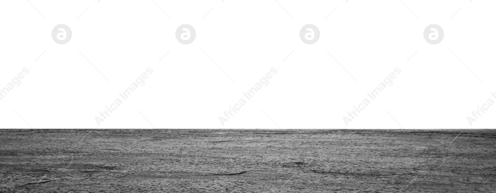 Photo of Empty black stone surface isolated on white. Mockup for design