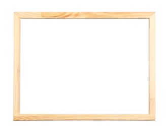 Image of Wooden frame isolated on white. For mirror, photo, picture, painting and others