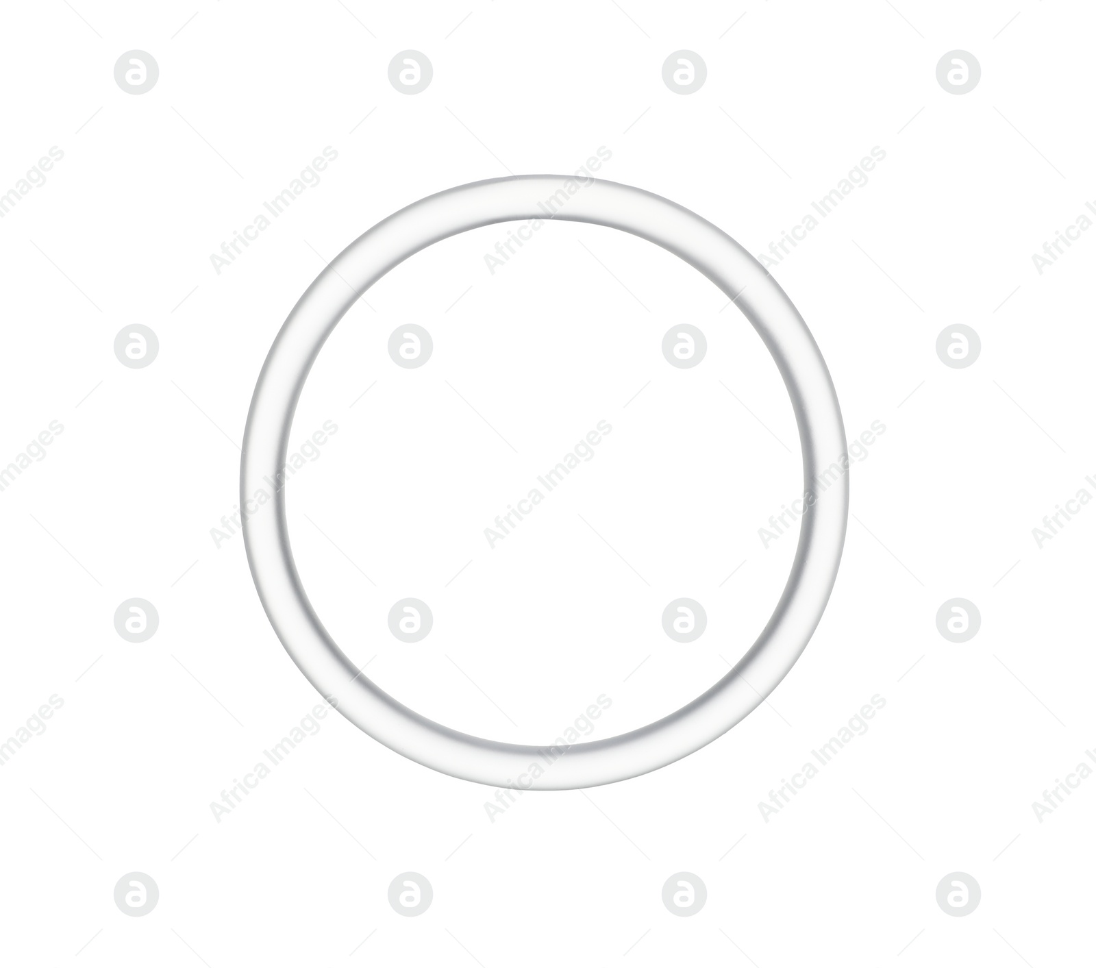 Photo of Diaphragm vaginal contraceptive ring isolated on white, top view