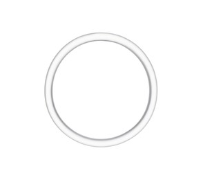 Photo of Diaphragm vaginal contraceptive ring isolated on white, top view