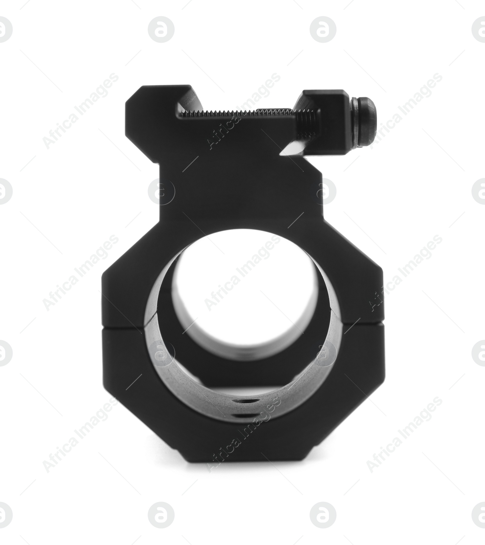 Photo of Quick disconnect sniper cantilever scope mount isolated on white