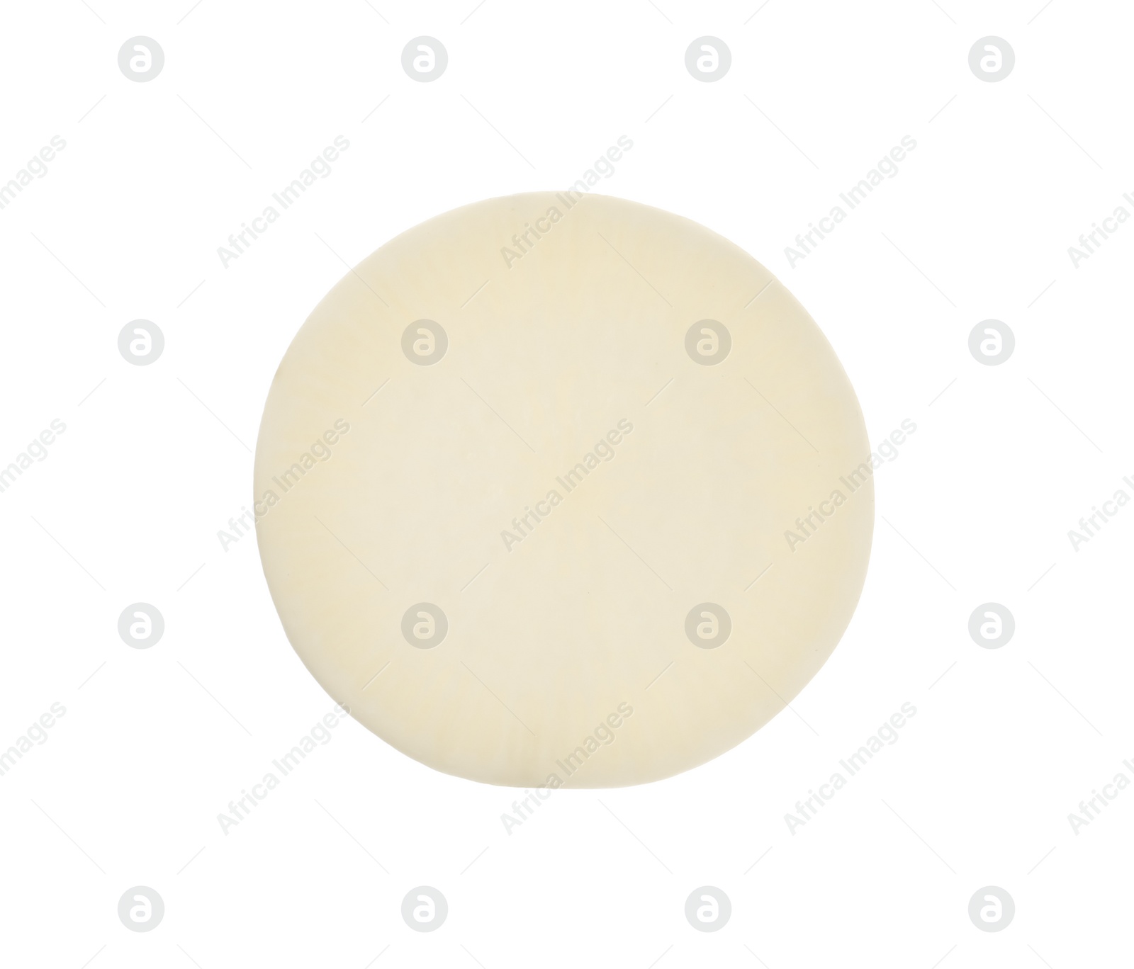 Photo of Slice of fresh ripe turnip on white background