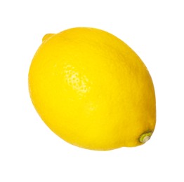 Fresh ripe whole lemon isolated on white