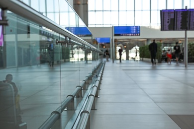 ISTANBUL, TURKEY - AUGUST 13, 2019: Interior of new airport terminal