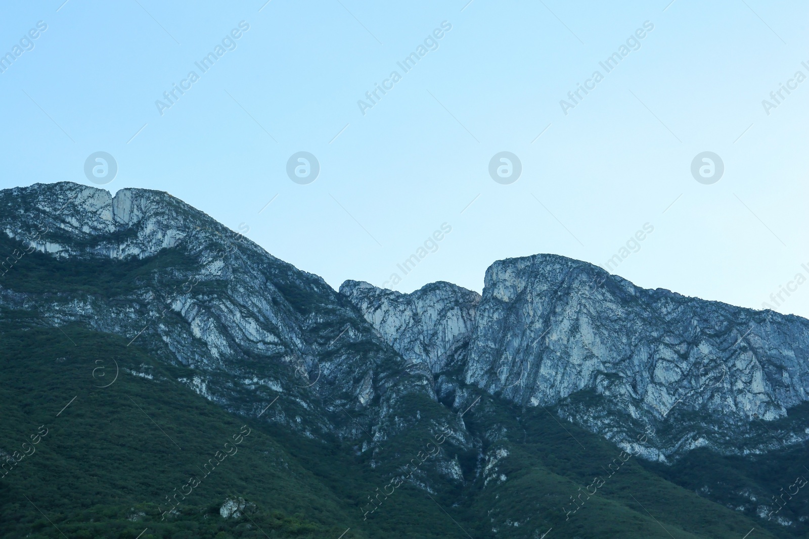 Photo of Picturesque view of beautiful mountain landscape on sunny day