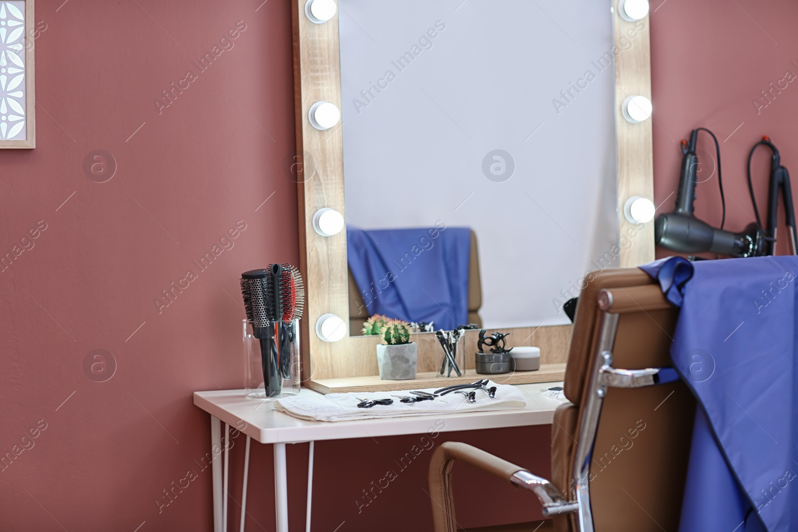 Photo of Hairdresser's workplace in salon