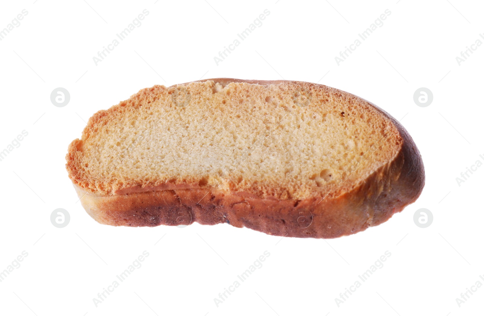 Photo of One hard chuck cracker on white background