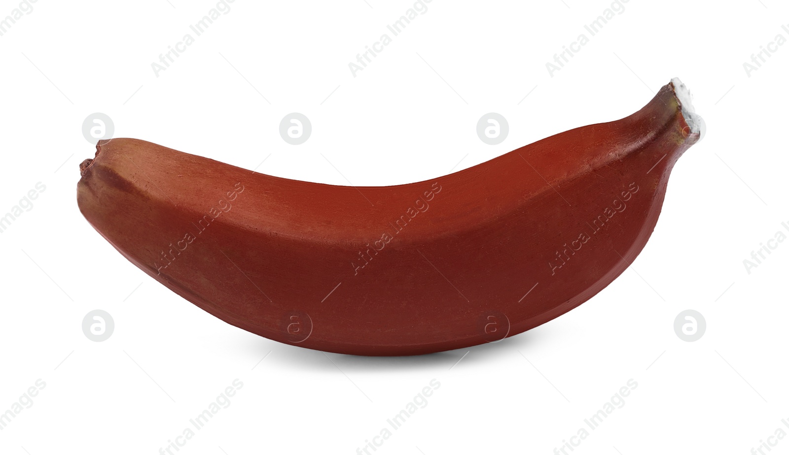 Photo of Tasty red baby banana isolated on white