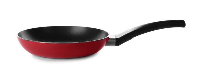 Photo of New non-stick frying pan isolated on white