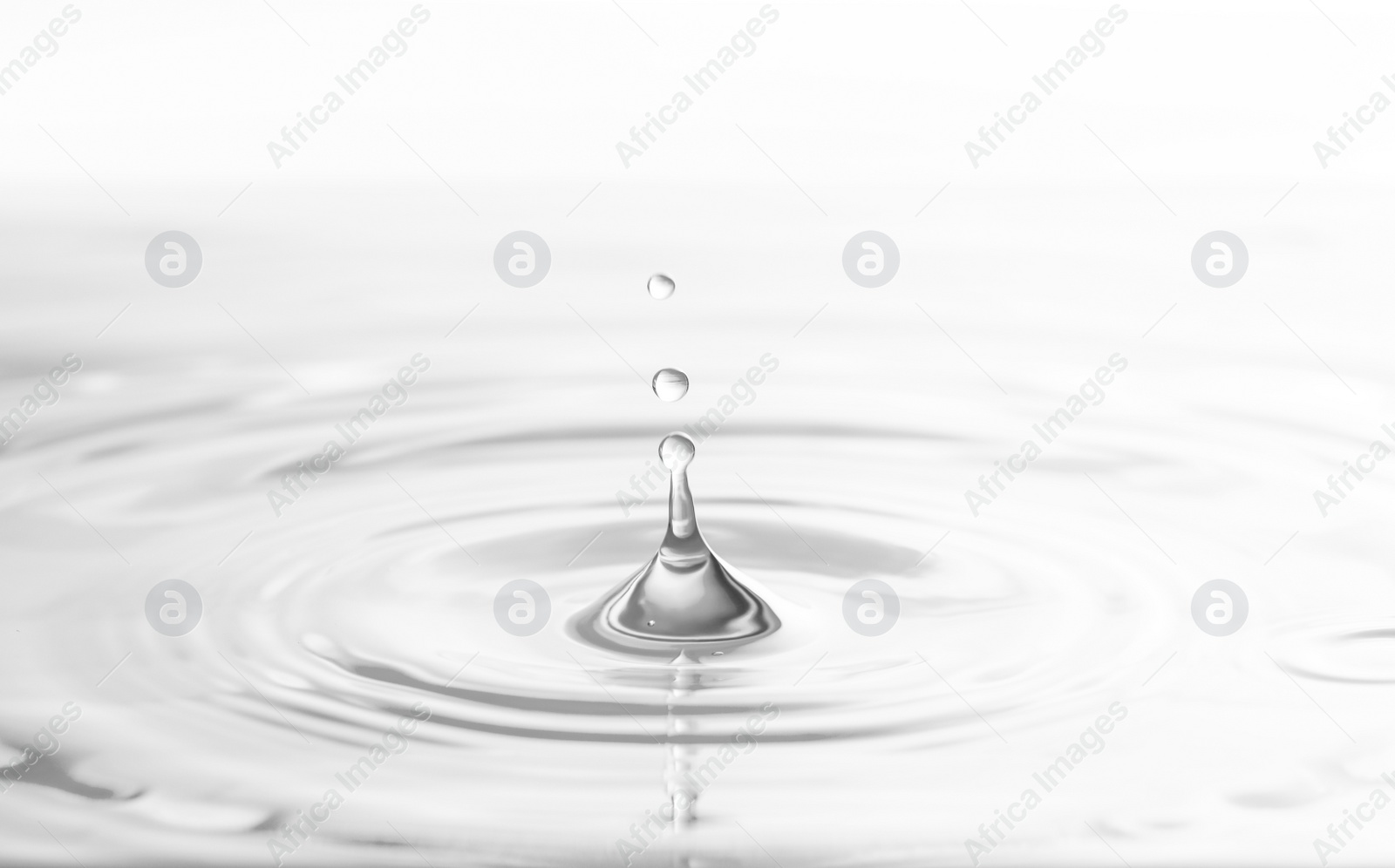 Image of Splash of clear water with drops as background, closeup