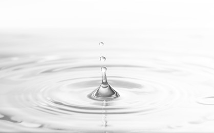 Image of Splash of clear water with drops as background, closeup