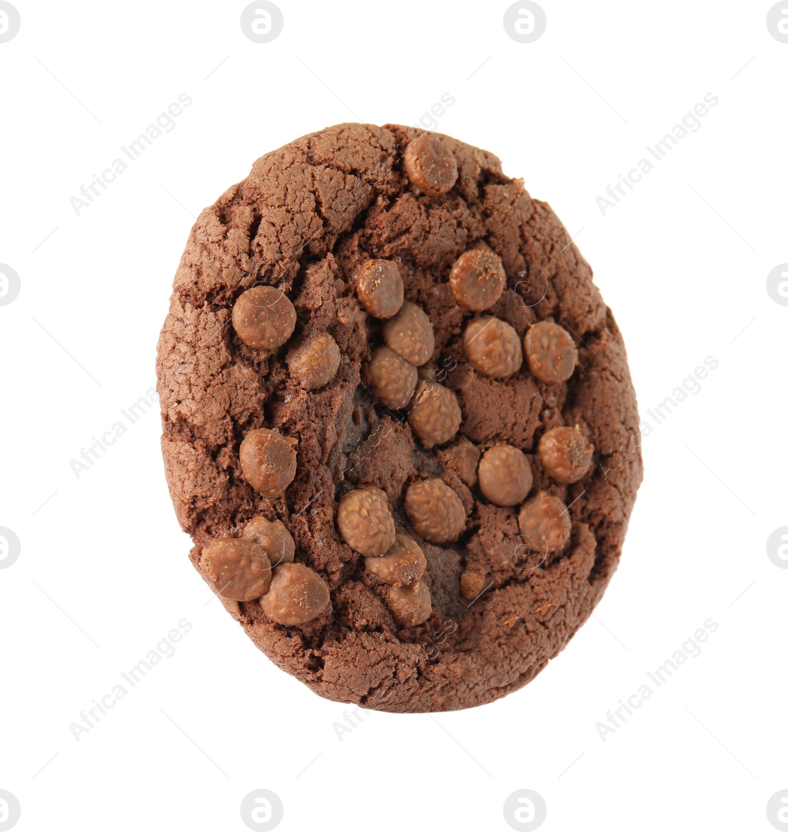 Photo of Delicious chocolate chip cookie isolated on white