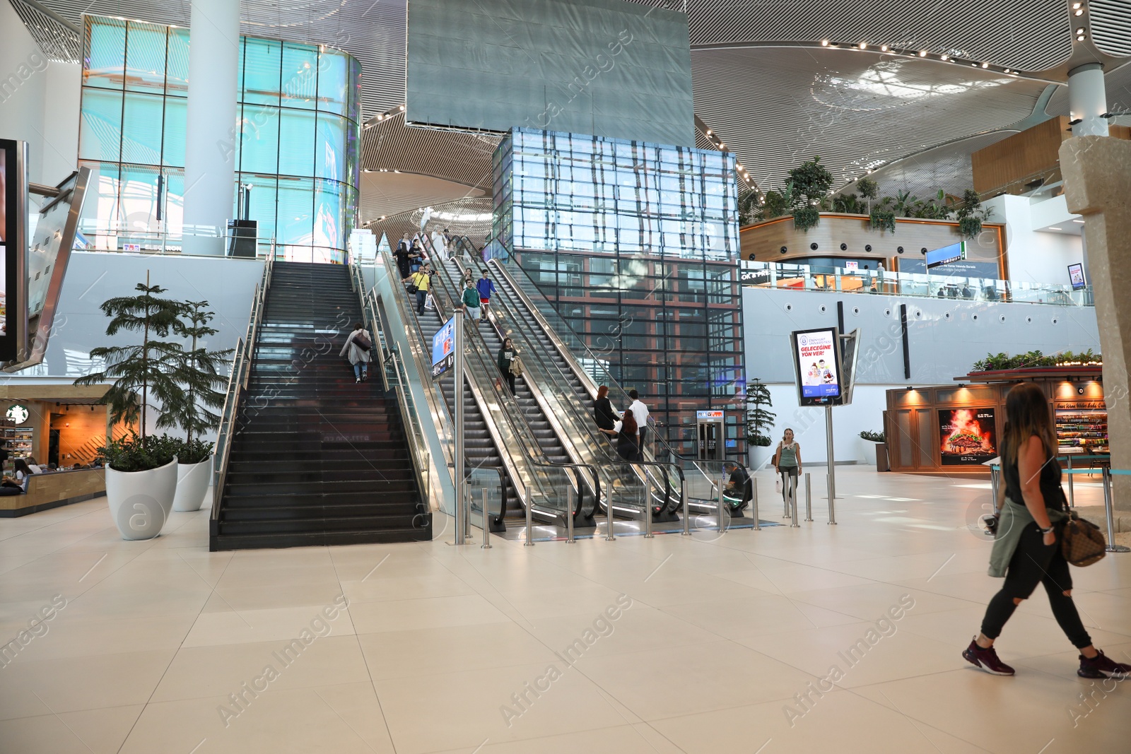 Photo of ISTANBUL, TURKEY - AUGUST 13, 2019: Interior of new airport terminal