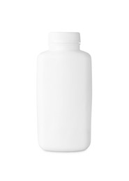 Blank bottle of baby powder isolated on white