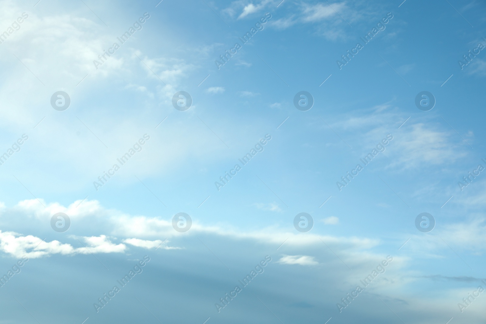 Photo of Beautiful blue sky with white clouds on sunny day