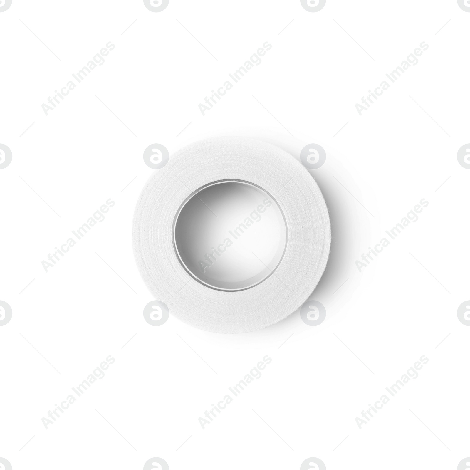 Medical sticking plaster roll isolated on white. First aid item Photo of Medical sticking plaster roll isolated on white. First aid item