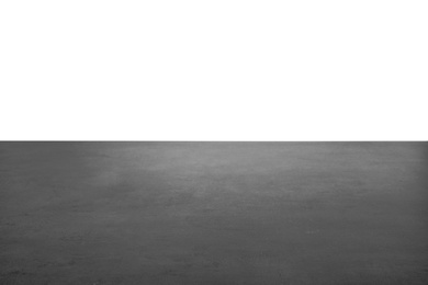 Photo of Empty stone surface against white background. Mockup for design