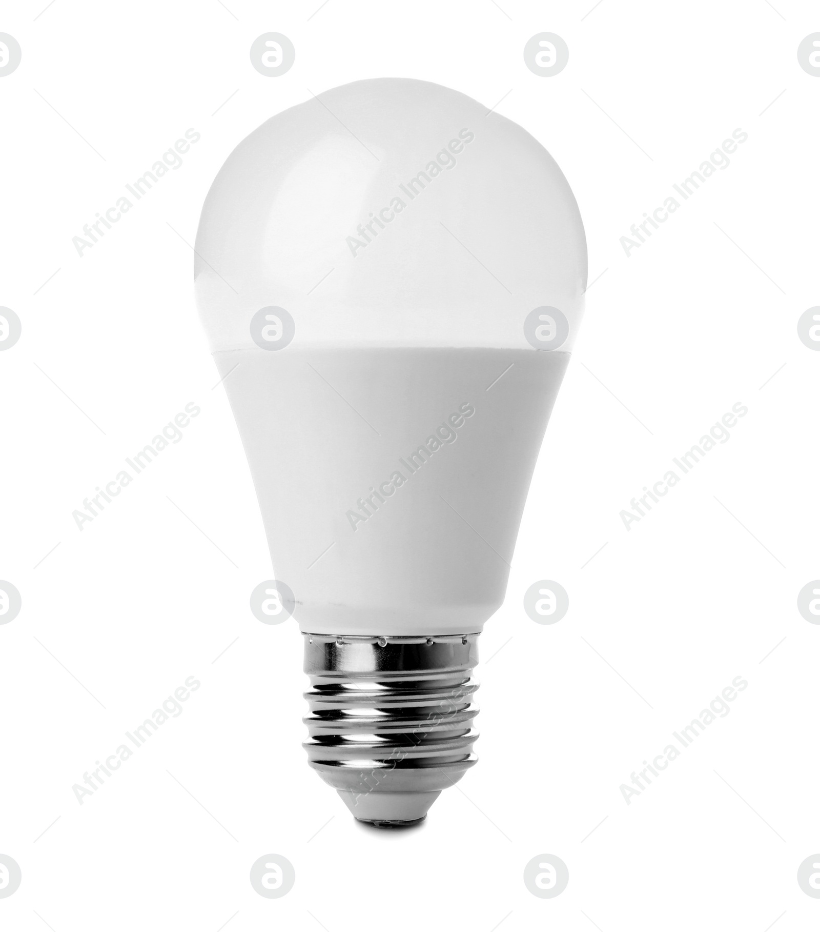 Photo of Light bulb on white background. Electrician's equipment