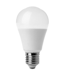 Light bulb on white background. Electrician's equipment