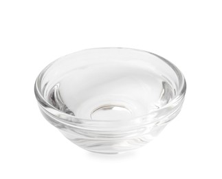 Photo of Vinegar in glass bowl isolated on white