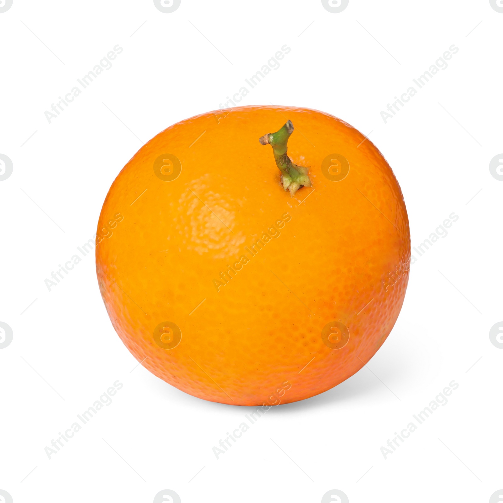 Photo of Fresh ripe juicy tangerine isolated on white