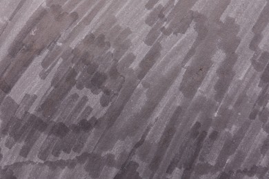 Abstract painting drawn with gray marker as background, top view