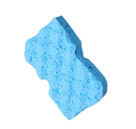 Photo of Light blue bast wisp isolated on white