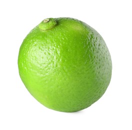 Photo of Fresh green ripe lime isolated on white