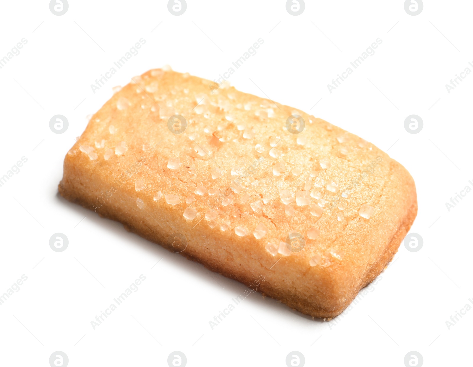 Photo of Tasty Danish butter cookie isolated on white